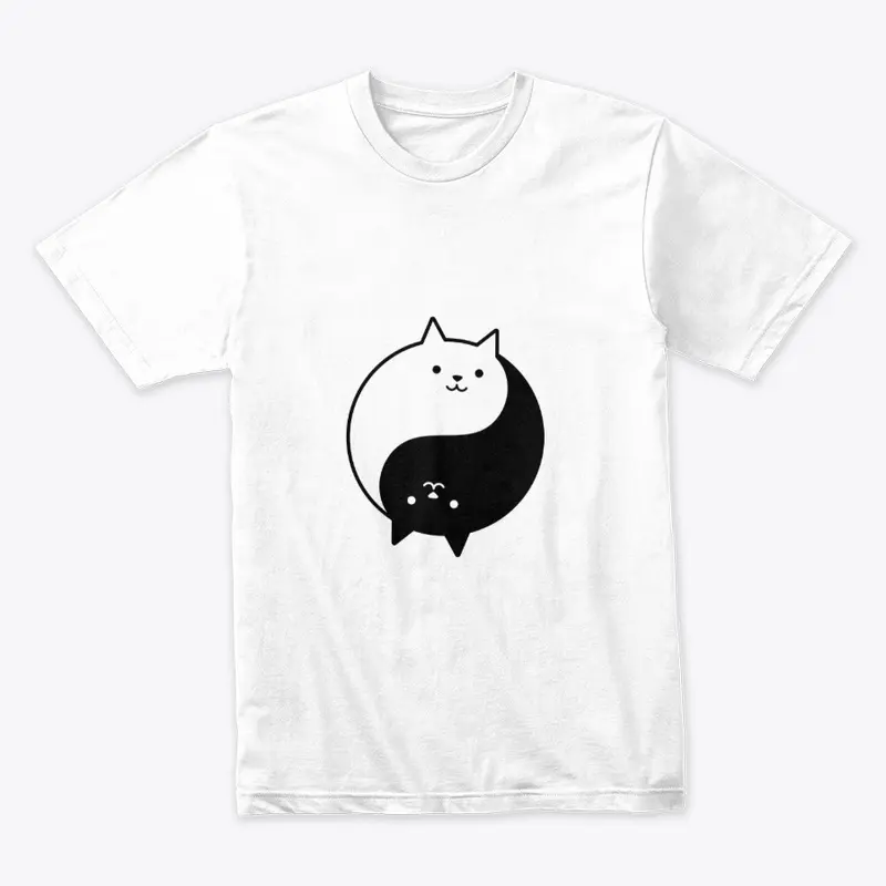 Ying Yang Cats | White and Black Cat 