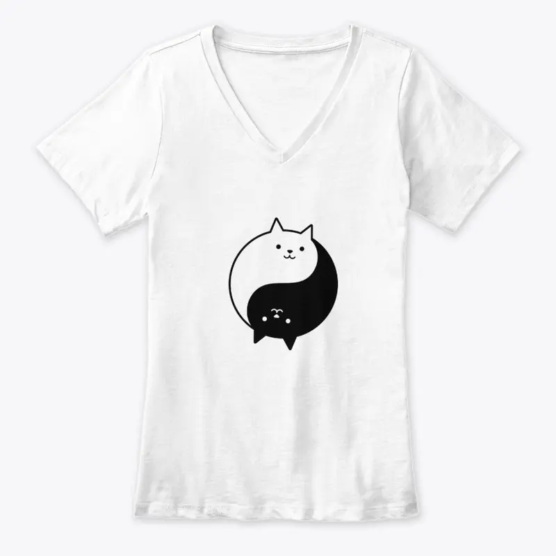 Ying Yang Cats | White and Black Cat 