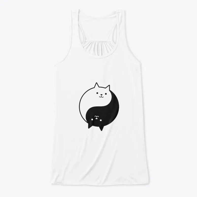 Ying Yang Cats | White and Black Cat 