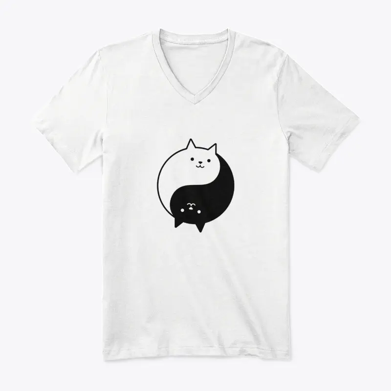 Ying Yang Cats | White and Black Cat 