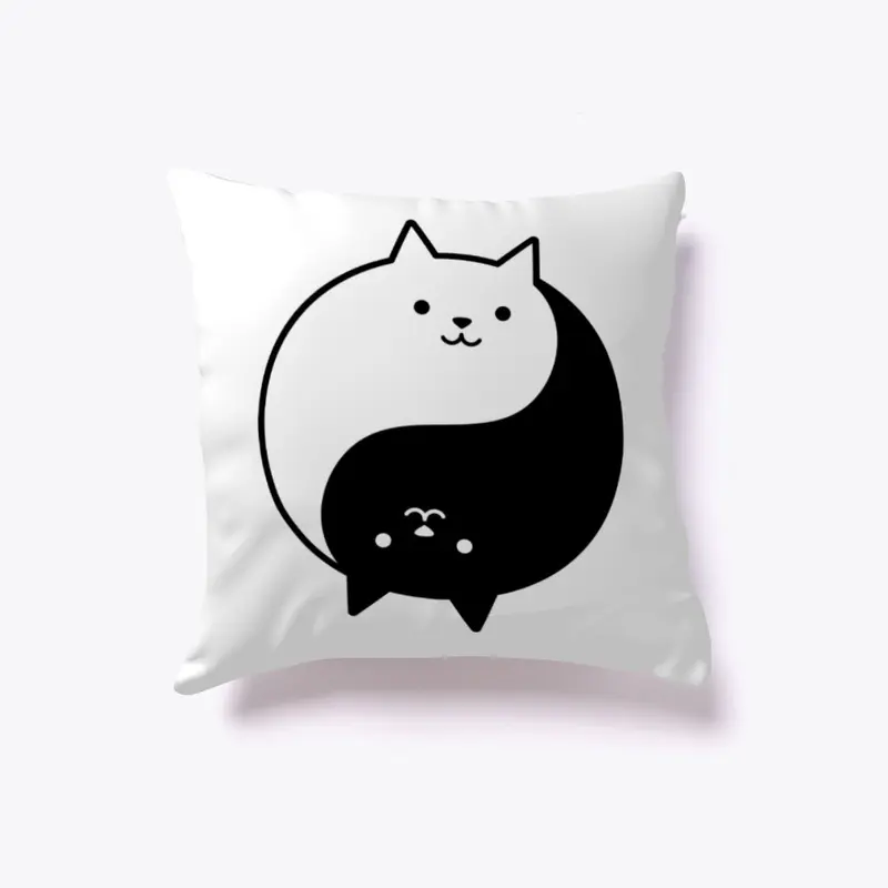 Ying Yang Cats | White and Black Cat 