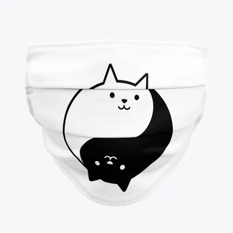 Ying Yang Cats | White and Black Cat 